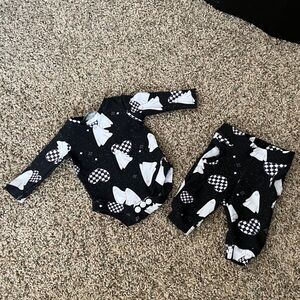 Preemie Checkered Ghost Outfit